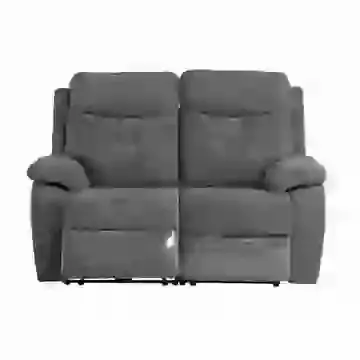 Traditional Style Fabric Electric Recliner 2 Seater Sofa